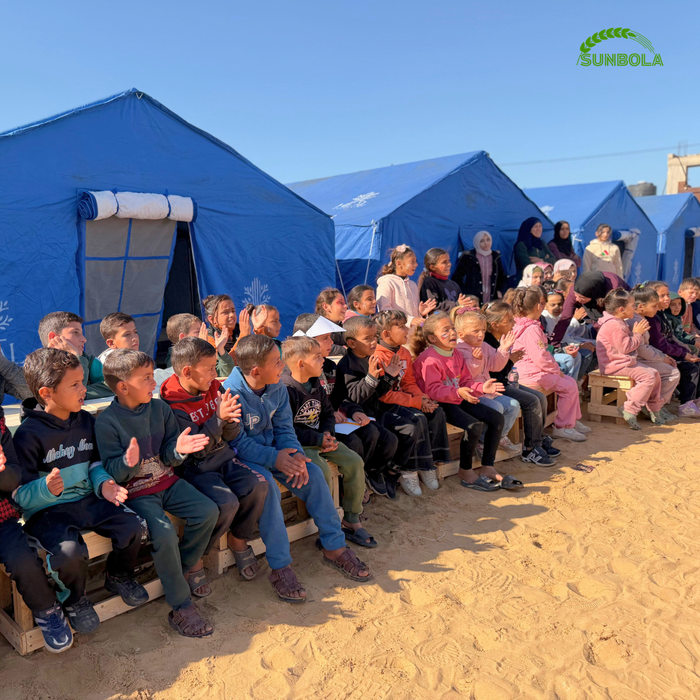 Children supported by Sunbola in Gaza